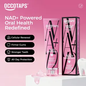 OCCOTAPS NAD+ Nano Hydroxyapatite Toothpaste | Peach Flavor | Gum Protection & Enamel Repair | Brighten Teeth | Fluoride-Free