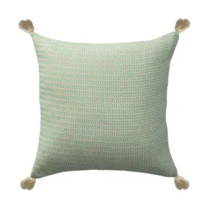 Ox Bay Geometric Stripes Organic Turkish Cotton Throw Pillow