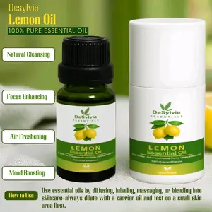 DeSylvia Essentials Therapeutic 100% Pure Natural Essential Oils -  15ml Plant-Based Formula for Therapy and Mental Clarity.