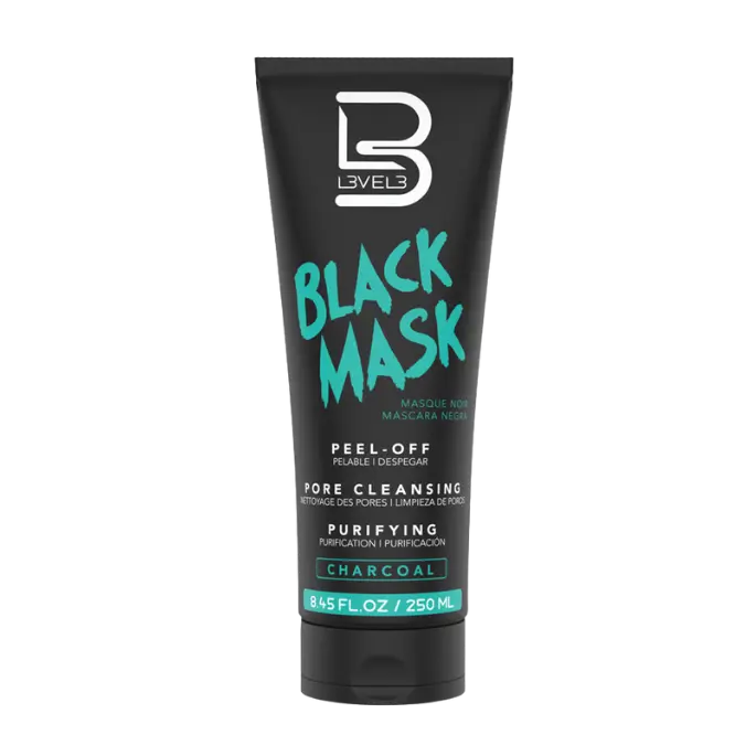 Level3 Black Charcoal Face Mask - Gentle, Rejuvenating Deep Cleansing Mask for Radiant Skin, 8.45 oz