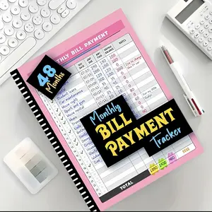 Budget Saving Challenge Accounting Book 48 Months Monthly Bill Payment Tracker for Financial Planning & Management Family Budget Notebook Organizer with Structured Design