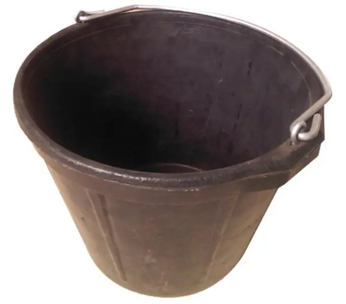 MR8QR-BUCK-BLK 8 Quart Rubber Bucket
