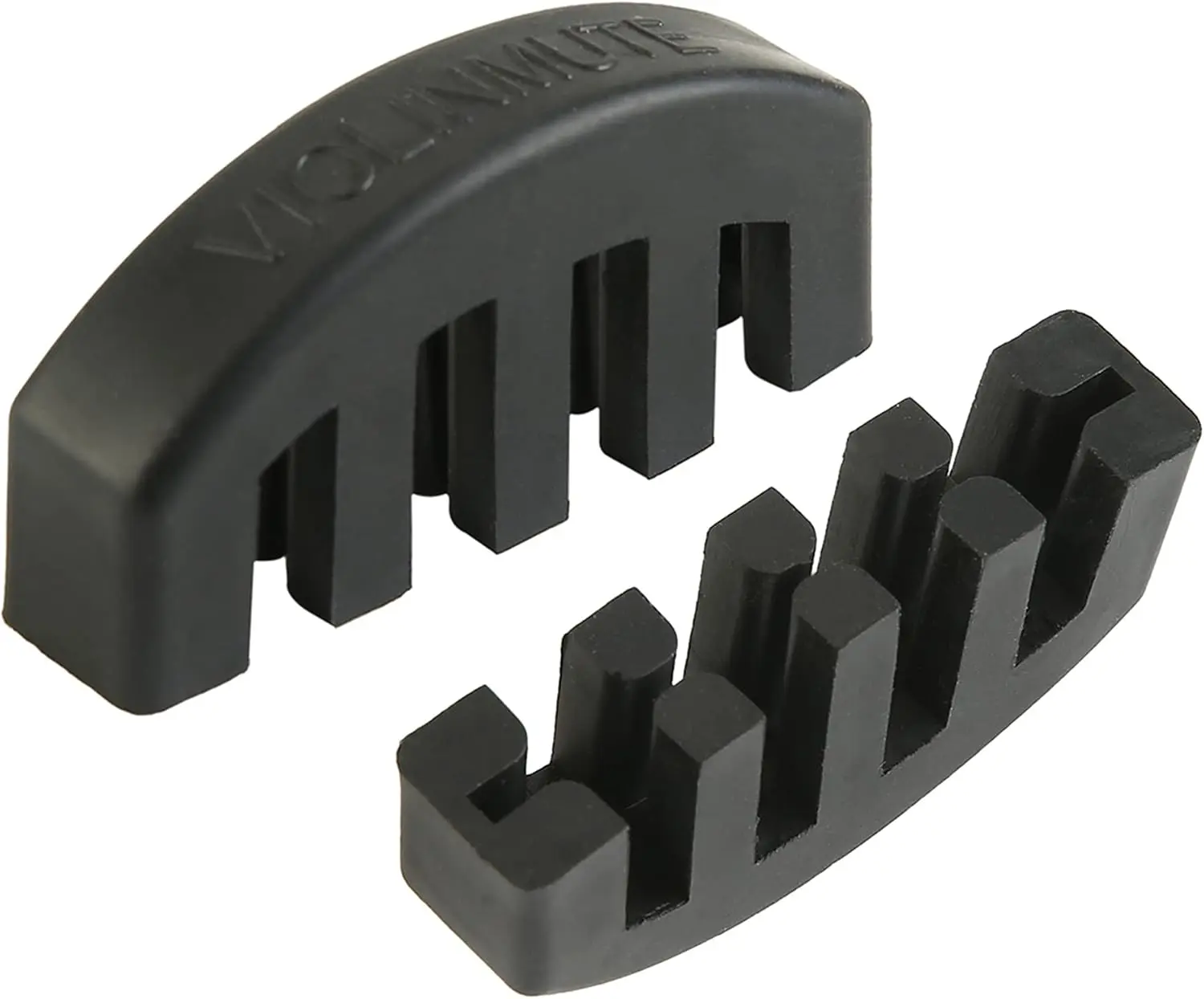 2 count Violin Mute, 4/4 Rubber Violin Practice Mute, Black