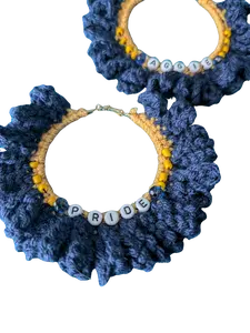 Nylo & Co. Crochet Aggie Pride A&T Ruffle Hoop Earrings