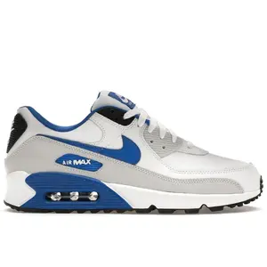 Nike Men's Air Max 90 White Game Royal Photon Dust Running Shoes, from StockX