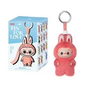 CONFIRMED Pop Mart THE MONSTERS (Labubu) V4 Pin for Love Series - Vinyl Plush Pendant Blind Box Blind Box (N-Z) - Opened Box