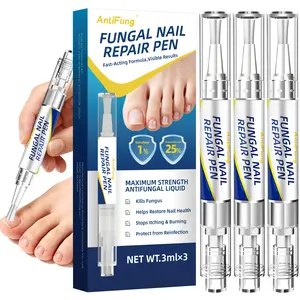 AntiFung Extra Strength , 25% Undecylenic Acid Antifungal Pen for Thick, Discolored & Damaged Nails, 3-Pack