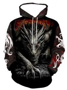 Men's Stylish Hoodie Soft Cotton Comfortable Print Pullover for Casual Wear Trendy Streetwear