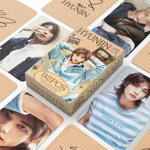 92 Laser Cards New Album Hyunjin Greeting Card, Star Lomo Card Photo Card Self-Printing, Perfect for Fans and Collectors