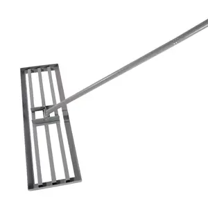 Garden backyard farmland golf course compost sand leveling with 79.5 long handle heavy duty tool lawn leveling rake