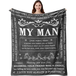 Anniversary Throw Gifts for Him, Gifts for Boyfriend Husband, Husband Boyfriend Gifts, Christmas/Valentine''s Day Gifts for Him, Boyfriend Birthday Gift Ideas, I Love You Gifts for Him