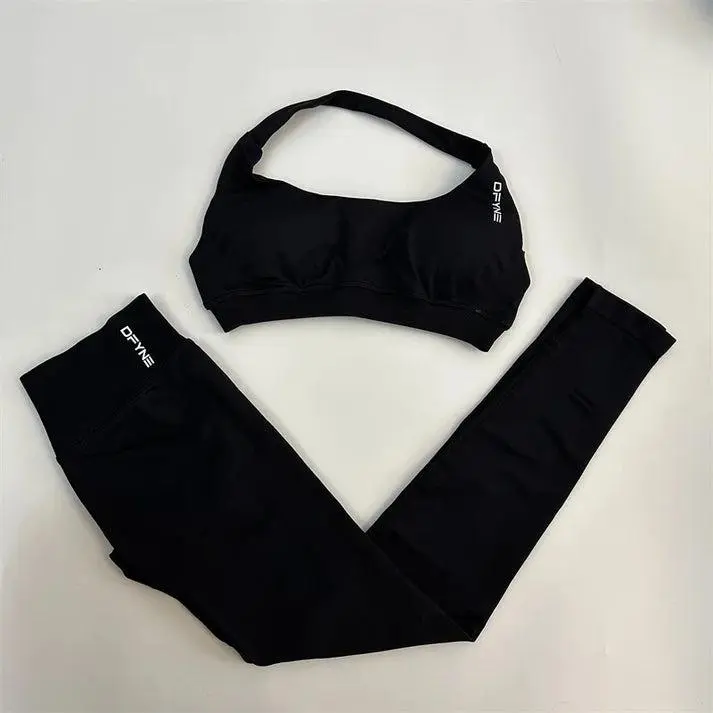 DFYNE 2PC Impact Sports Bra & Legging Set High-Performance Activewear for Women High Support Comfortable Workout Fashion GymStyle Sportswear