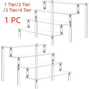 1 Pc Acrylic Risers Display Stands Perfume Organizer Display Shelf & Versatile Cupcake Stand Holder Display Risers for Figures Dessert Shelves for Party for Decoration and Organizer Display Rack