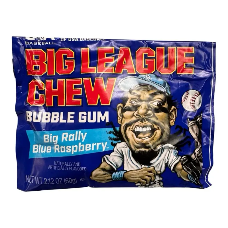 Big League Chew Bubble Gum Big Rally Blue Raspberry - 60 g Bubblegum