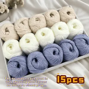 Luxury Silk Blend Yarn Set, Soft Wool & Alpaca Knit Crochet, Ideal for Sweaters, Scarves, Hats, Multiple Colors Available