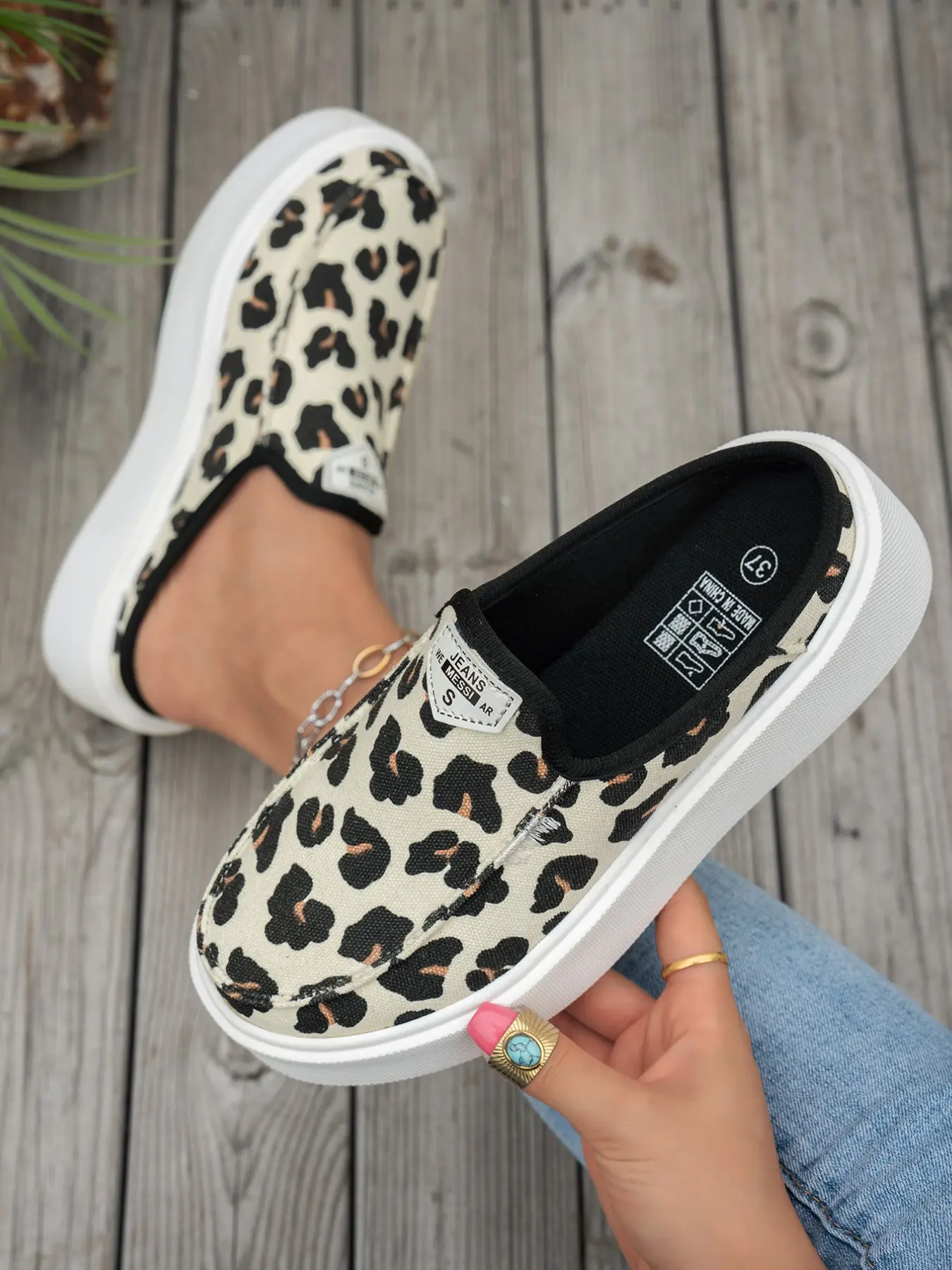 New Women's Leopard Print Set, Camouflage Colors, Milk-Colored, Leopard Print, Camo Leopard Print, Vibrant and Diverse Styles, Slipon Footwear, Slip On Shoe, Casual Shoes
