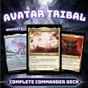 Avatar Tribal Commander Style Deck | 100 Cards + Tokens | Custom Proxy Cards