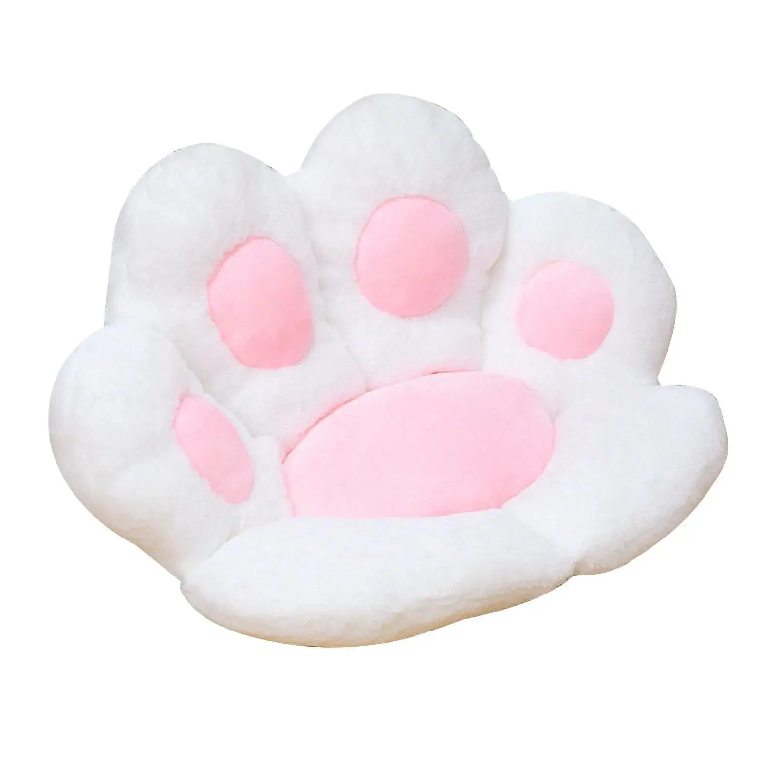 Plush Pillowcase Seat Cushions Cat Paw Back Fluffy Pillows Plush Chair Cushion Sofa Mat Office Chair Seat Pillow Back Cushion