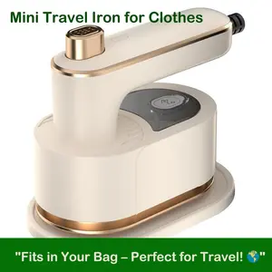 Mini Travel Iron for Clothes, Portable Handheld Iron Steam with Dry And Wet Ironing for Home Business Clothing(50ml Water,40W) Garment Steamer Multifunction