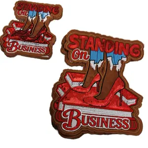 Standing on Business Empowered Fashion Book and Heel Patch Feminine Power Sequins Patch for Stylish Outfits