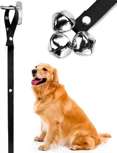 Premium Quality Dog Doorbells for Potty Training - 7 Extra Large Loud Jingle Bells with 3 Level Adjustable Length for Small to Large Dogs - Easy Communication Tool for Pet Owners