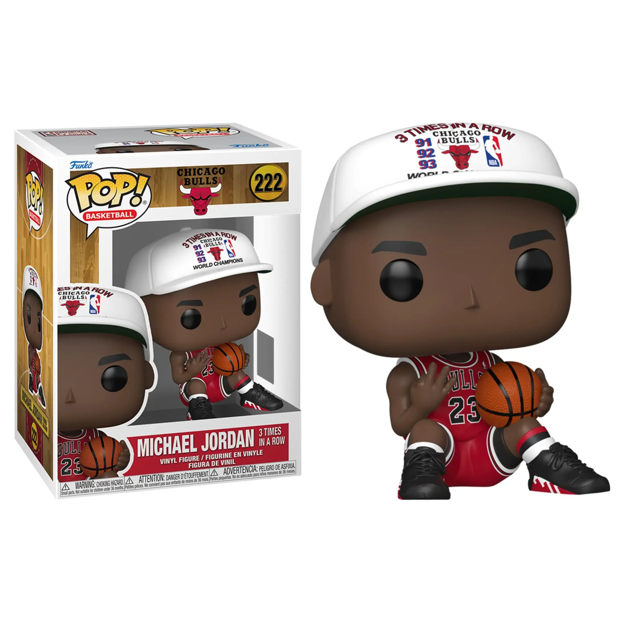 Chicago Bulls NBA Funko POP | Michael Jordan (3x In A Row)