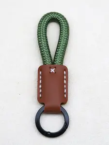 Elegant Keychain Lanyard, High-Quality Braided Rope Pendant, Stylish Bag Accessory, Durable and Chic Design, Practical Keychain Function