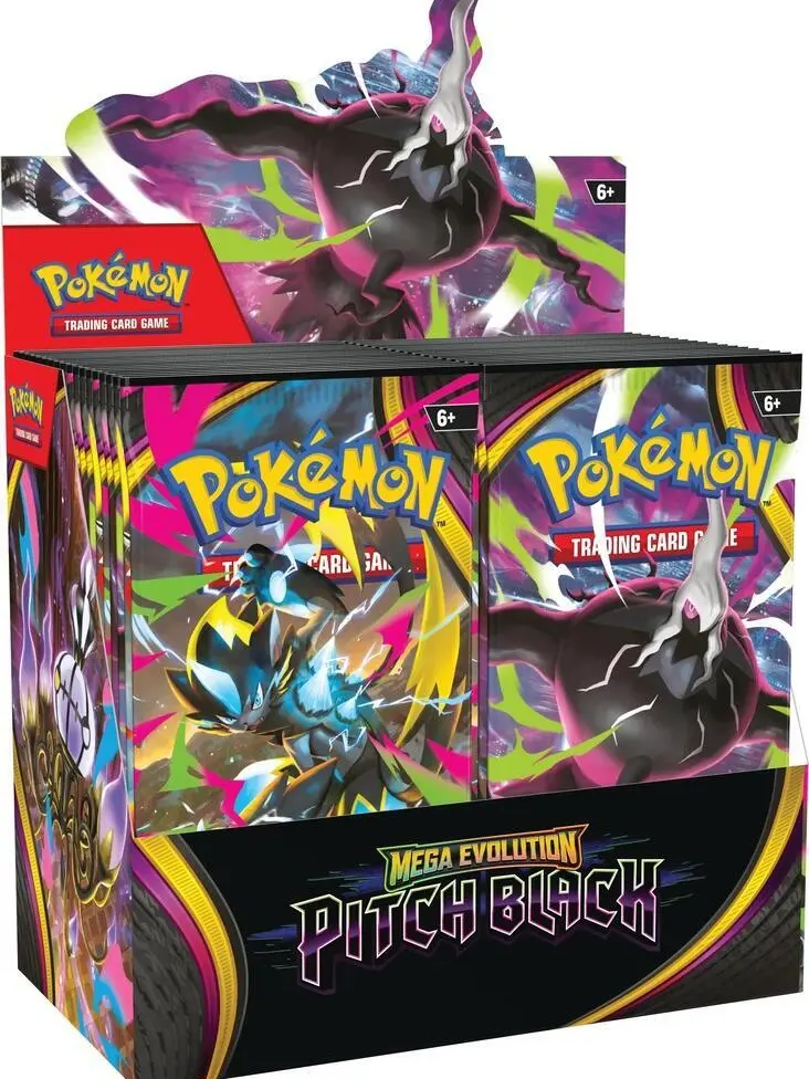 Pokemon Pitch Black Sealed Booster Box - New Trading Card Series with Mega Evolution
