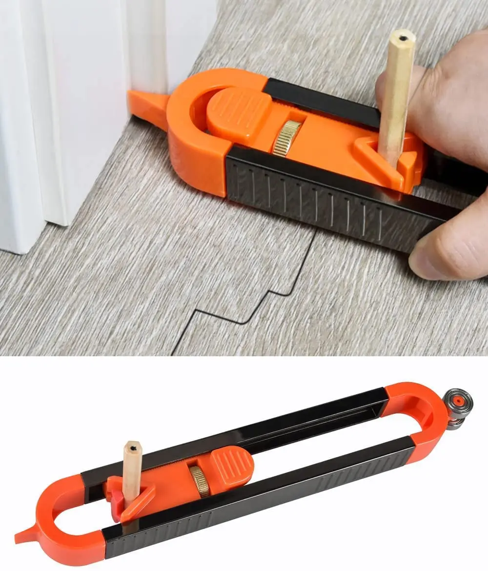 Locking Precision Contour Gauge – Woodworking Edge and Corner Profile Tool, Irregular Shape Cutting Tool, Corner Measuring Tool, Irregular Shape Cutting Tool, Corner Measuring Tool, Contour Gauge