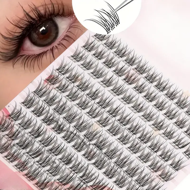 Cartoon Style Natural Look, Dense Fluffy Synthetic Curly C Curl, 12mm Length 0.05mm Thickness, Perfect for Beginners, Reusable Hair Extensions
