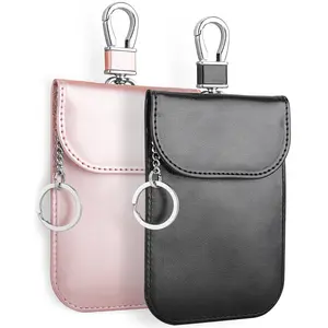 Key Fob Protector, Key Fob Cover, Faraday Bags, Anti-Theft Pouch, Anti-Hacking Case Blocker, RFID Signal Blocking Bag for Car Key 2 Pack, Car Key Holder, Car Key Accessory