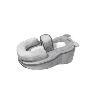 Ergonomic Rootling Nursing Support Seat - 10° Inclined Breastfeeding Chair with Detachable Wedge, Adjustable Footrest, Mesh Breathable Design