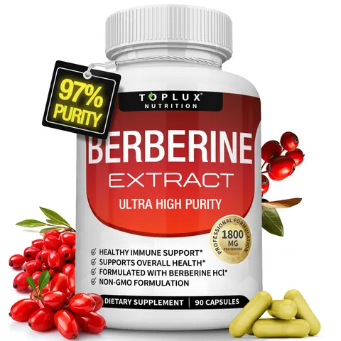 Berberine Supplement 1800mg Berberine HCl 97% Purity