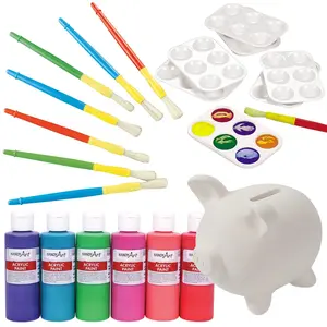 DIY Ceramic Piggy Bank Kit - 42 Pc.