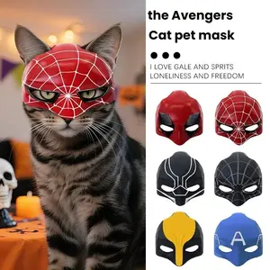 Cat Cosplay Bat Cat Joker Avenger Mask, Party Celebration Costume Accessory, Halloween Pet Supplies, Perfect for Feline Fans & Events