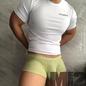 [Same-Frequency]ManCo Shop Cotton short boxer briefs for men Low waist U raised pouch briefs