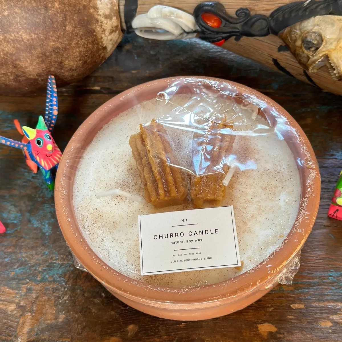 Churro Scented Hand-Poured Plant-Based Bean-Based Ambiance Candle, 8-10oz Cruelty-Free Long-Lasting Freshener for Cozy Spaces Home Decor (Home Supplies Category) - Highly Scented Candles