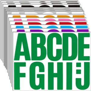 340 Pieces 30 Sheets Large Letter Stickers,4 Inch Alphabet Letter Stickers,Self Adhesive Letters Sticker for Bulletin Boards Classroom Home Decor,Christmas Party Gifts,Hand Tools Kits