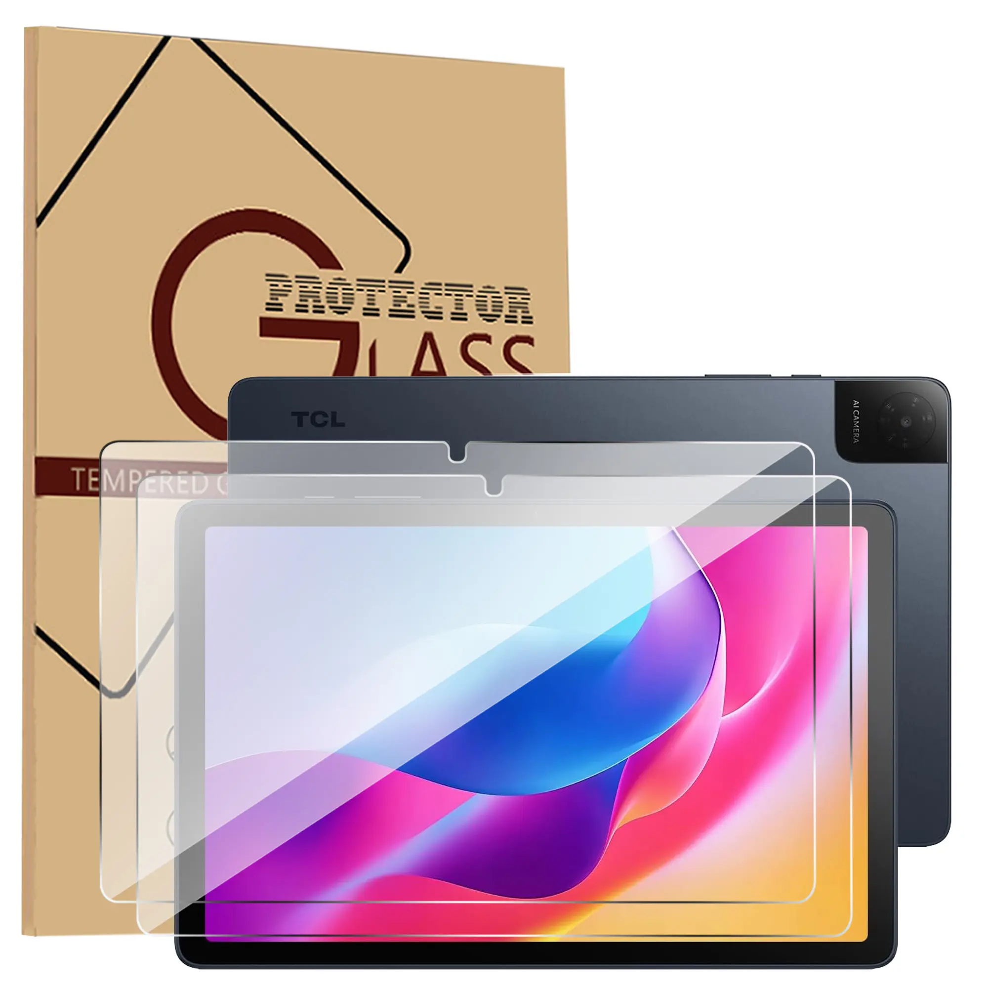 2 Pack Tempered Glass Screen Protector for TCL TAB 10 Gen 4 10.1 Inch Tablet