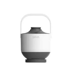 PowerCooker Multi-Use Electric Cooker - Detachable Base, 5 Cooking Modes, Touch Control Handle, Lightweight, Aluminum Inner Pot, 2L Capacity, Easy to Clean, Weighted Lid, Energy saving, Fast Cooking, Easy Meal, Modern, Compact Design, Award Winner, White