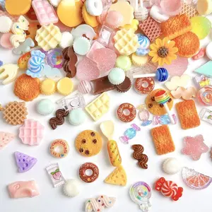 Slime Charms Food Cute Set - Mixed Lot Assorted Food Resin Flatback Cute Sets for DIY Crafts,Making,Decorations,Scrapbooking,Embellishments,Hair Clip 4