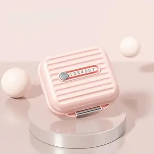 Portable Weekly Pill Organizer, Mini Medicine Storage Box, Travel-Friendly Seven-Day Medication Container, Sealed Drug Holder