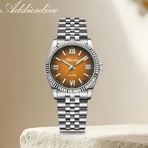 ADDIESDIVE Women’s Luxury Dress Watch, Analog Pointer Style, 36mm Ultra-Thin Sapphire Crystal, 100m Water Resistance, Luminous Stainless Steel Case, Fashionable Women Wristwatch
