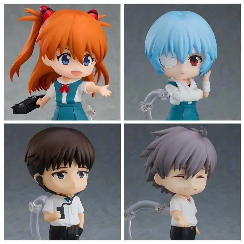 Nendoroid EVA Movie Version Articulated Anime & Manga Action Figures - Asuka Langley, Rei Ayanami, Shinji Ikari, Kaworu Nagisa Collectibles for 3-4 Years Old (Yes-Included)