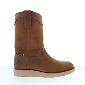 Rocky MonoCrepe Wedge 11" WP Work Boots Mens Brown Wide Work & Safety Boots
