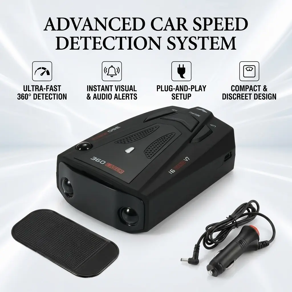 Universal Car Digital Speed Gauge Accessory, Plug & Play HUD Vehicle Speed Monitor, Easy Install Dashboard Display, Stable Clear Readout for Highway & City Driving, Durable Car Interior Accessory Fit for Most Vehicles