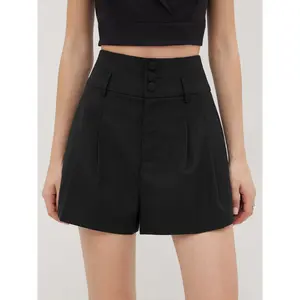 Cider Linen High Waist Shorts