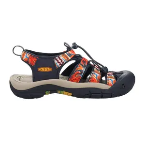 KEEN Womens Keen X Outdoor Afro Newport Graphic Casual Sandals Casual - Blue, Orange