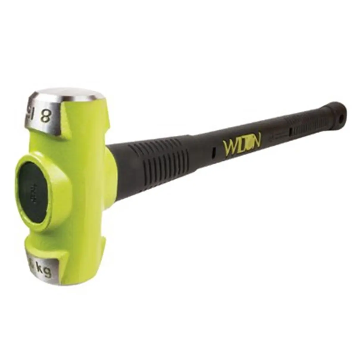 Wilton Drop-Forged Steel Head Sledge Hammer - 6 lb., 16in Bash Design, Non-Slip Rubber Grip, Portable Hand Tool, Hardware, Hammers