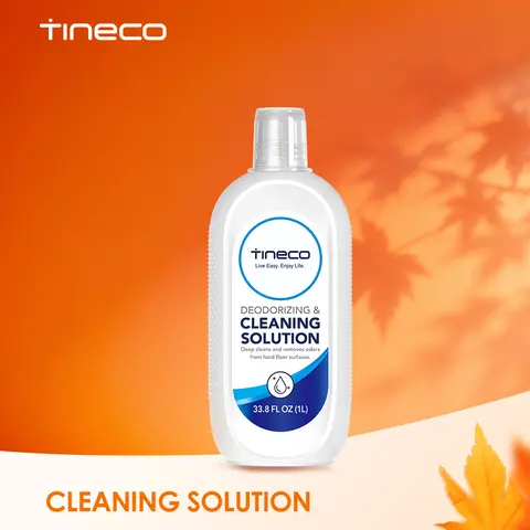 TINECO Multi-Surface Cleaning Solution for FLOOR 1 S5/S3 & IFLOOR3/2/Series, 33.8 fl oz (1L) Super Concentrated Liquid, Steam Cleaner Accessory for Hard Surfaces, Eco-Friendly for Everyday Messes & Grime Removal
